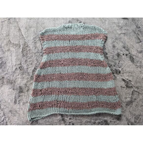 Free People Sleeveless Sweater Women's Size Small Green/Brown - Picture 9 of 11